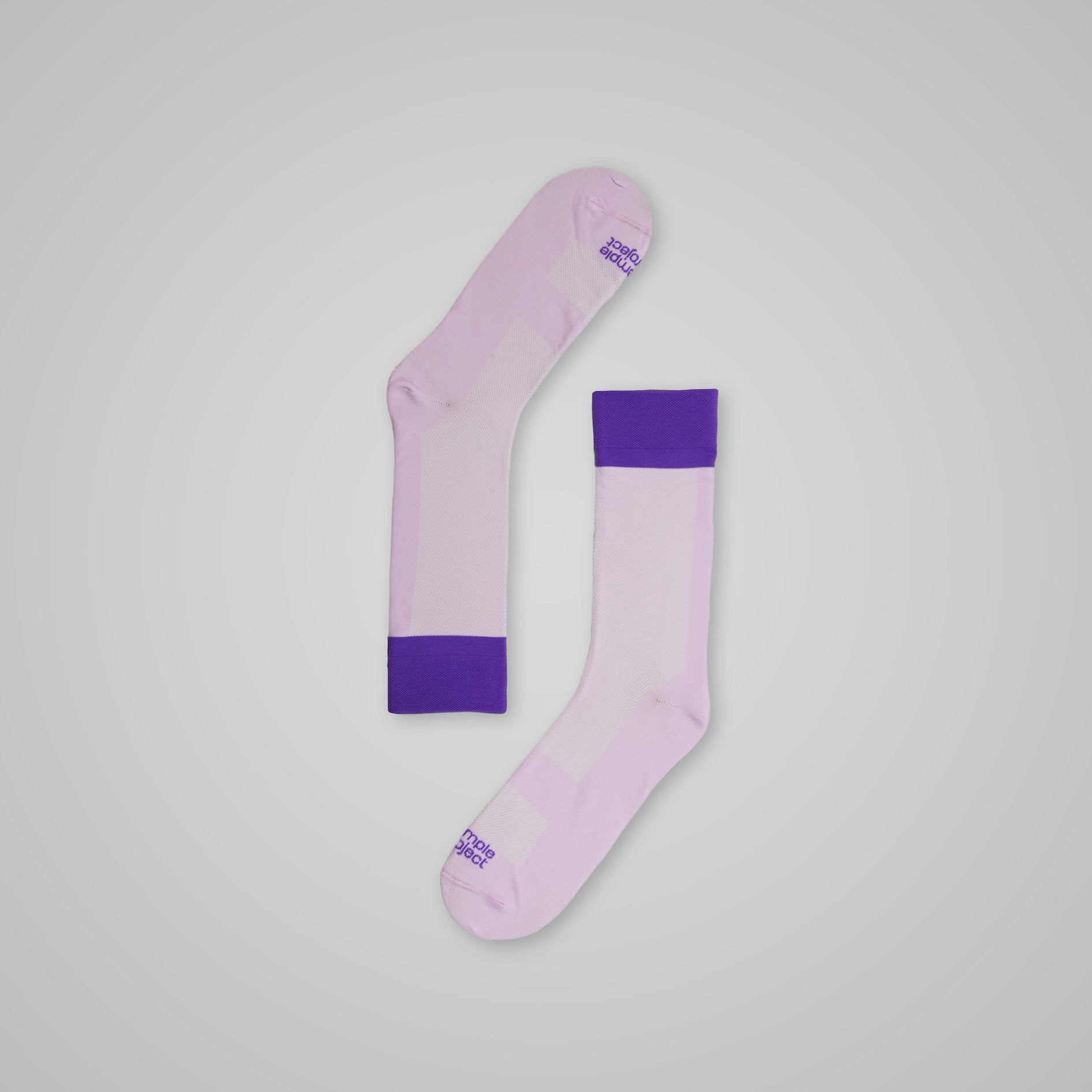 TwoTone Socks - Purple and white